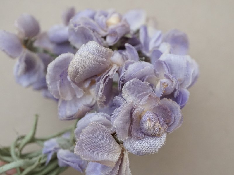 画像4: アンティーク 菫の布花 パルマ菫 