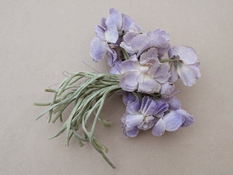 画像6: アンティーク 菫の布花 パルマ菫 