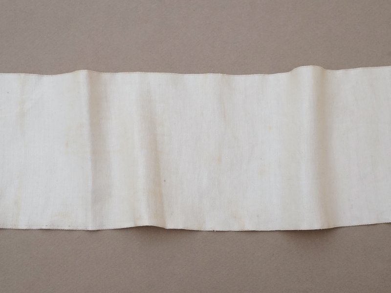 画像12: 18世紀 アンティーク シルクサテンのファブリック オフホワイト 205cm