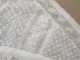 画像10: 1900年頃 アンティーク ベビー用 ブラウスドット刺繍のコットンファブリック  (10)
