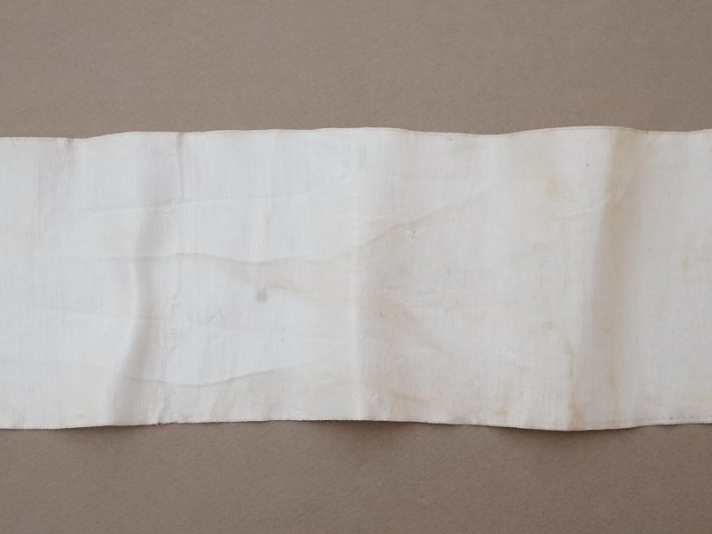 画像11: 18世紀 アンティーク シルクサテンのファブリック オフホワイト 205cm