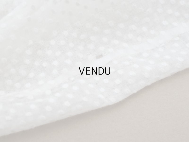 画像11: ＊蚤の市＊1900年頃 アンティーク ベビー用 ブラウスドット刺繍のコットンファブリック 