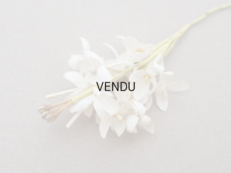 画像3: アンティーク ライラックの布花 オフホワイト