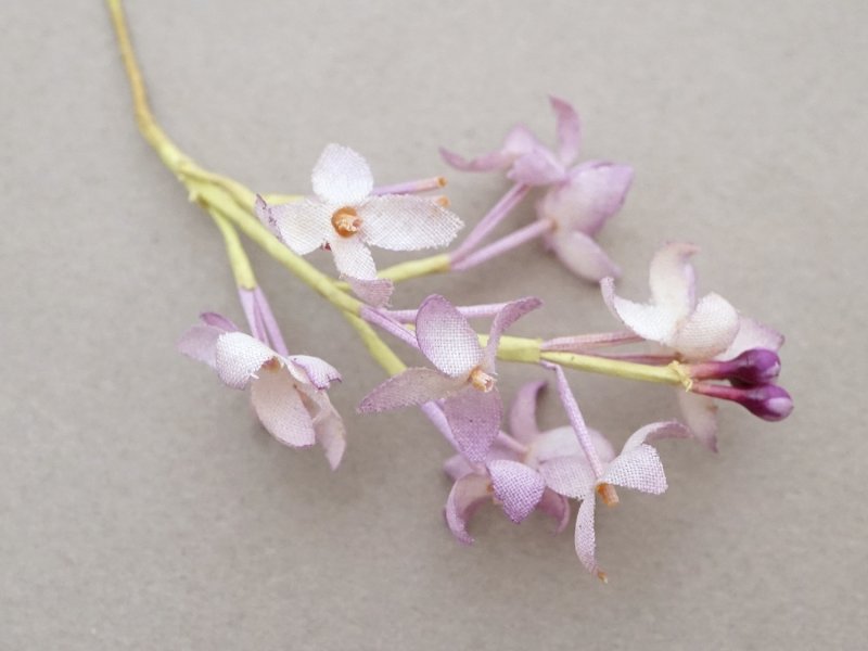 画像3: アンティーク ライラックの布花 薄紫