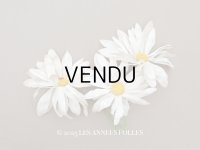 アンティーク マーガレットの布花 