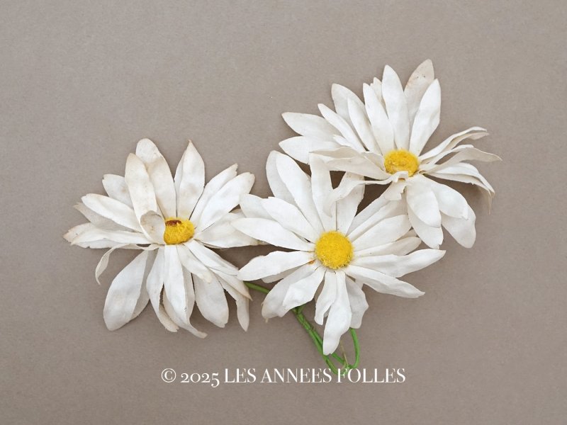 画像1: アンティーク マーガレットの布花 