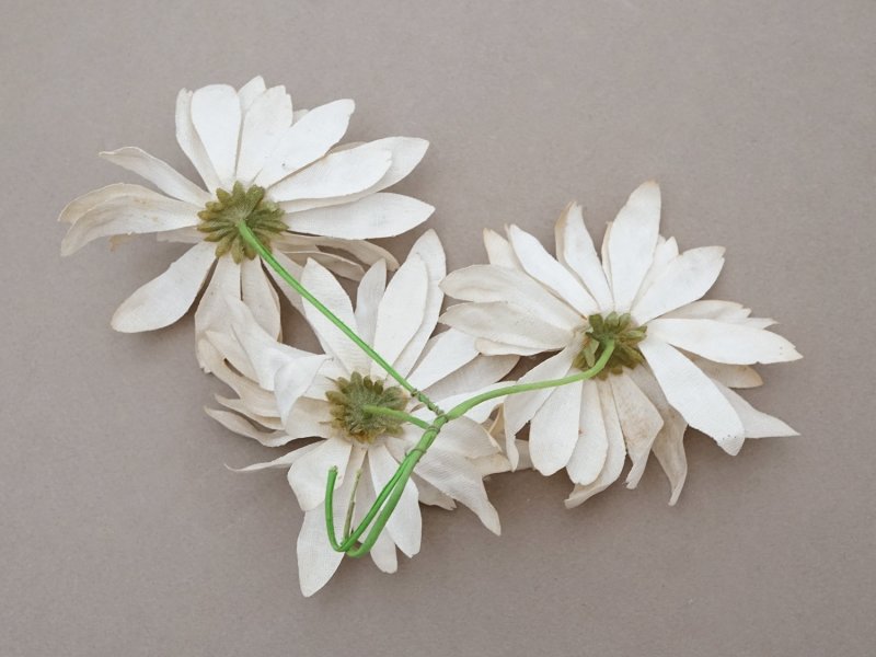 画像5: アンティーク マーガレットの布花 