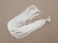 画像2: アンティーク ガラス製 サティネビーズ オフホワイト 1cm=9粒 21〜29g (2)