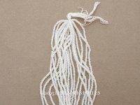 アンティーク 極小 パールホワイトのシードビーズ 1cm=9粒 20〜25g