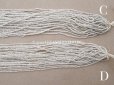 画像10: アンティーク シードビーズ 半透明＆シルバー ガラス製 1cm=7粒 26g (10)