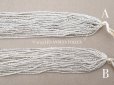 画像8: アンティーク シードビーズ 半透明＆シルバー ガラス製 1cm=7粒 26g (8)