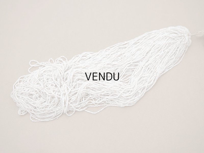 画像5: アンティーク シードビーズ グレイッシュホワイト ガラスビーズ 102〜110g