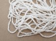 画像5: アンティーク ガラス製 サティネビーズ オフホワイト 1cm=9粒 21〜29g (5)