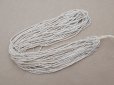 画像2: アンティーク シードビーズ 半透明＆シルバー ガラス製 1cm=7粒 26g (2)