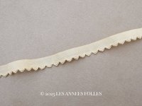 アンティーク スカラップトリム 刺繍入り ライトベージュ 1.7m 1cm幅 