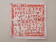 画像1: ＊蚤の市＊ アンティーク ABCD クロスステッチのサンプラー (1)