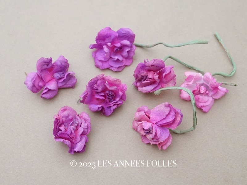 画像1: ＊蚤の市セット＊ アンティーク パルマ菫の布花のセット