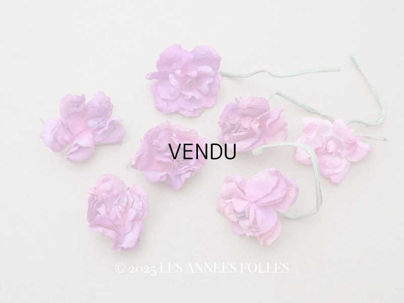 画像1: ＊蚤の市セット＊ アンティーク パルマ菫の布花のセット