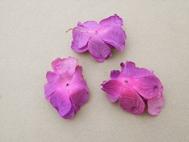 画像3: ＊蚤の市セット＊ アンティーク パルマ菫の布花のセット