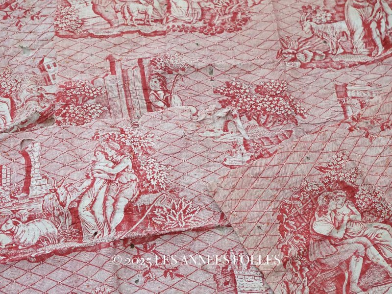 画像1: ＊蚤の市セット＊ アンティーク 18世紀のトワルドジュイのセット