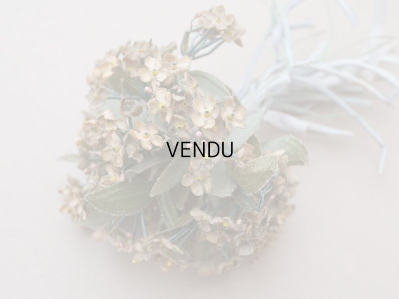 画像3: ＊蚤の市＊ アンティーク 布花 勿忘草のブーケ