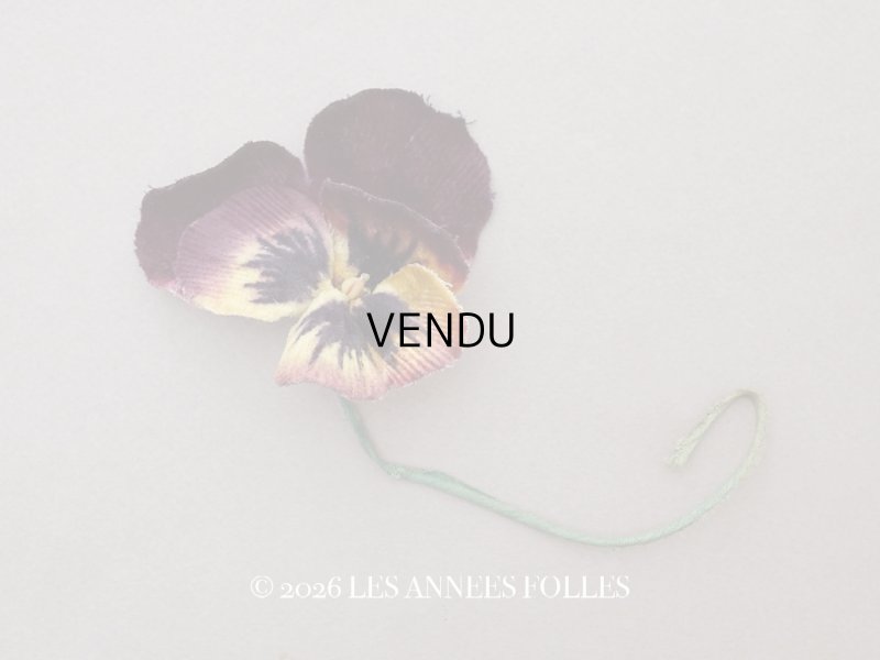 画像1: ＊蚤の市＊ アンティーク パンジーの布花 