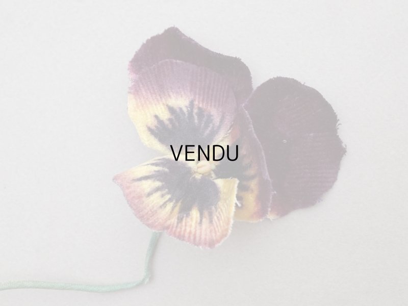 画像2: ＊蚤の市＊ アンティーク パンジーの布花 