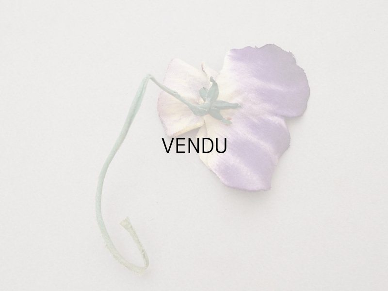 画像3: ＊蚤の市＊ アンティーク パンジーの布花 