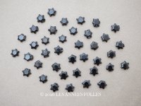 ＊蚤の市セット＊星のフレンチジェットのビーズ 40ピースのセット