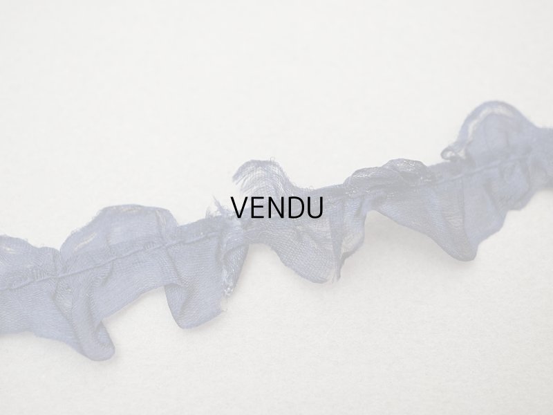 画像5: ＊蚤の市セット＊シルクシフォンのリボン 2.57m ダークブルー