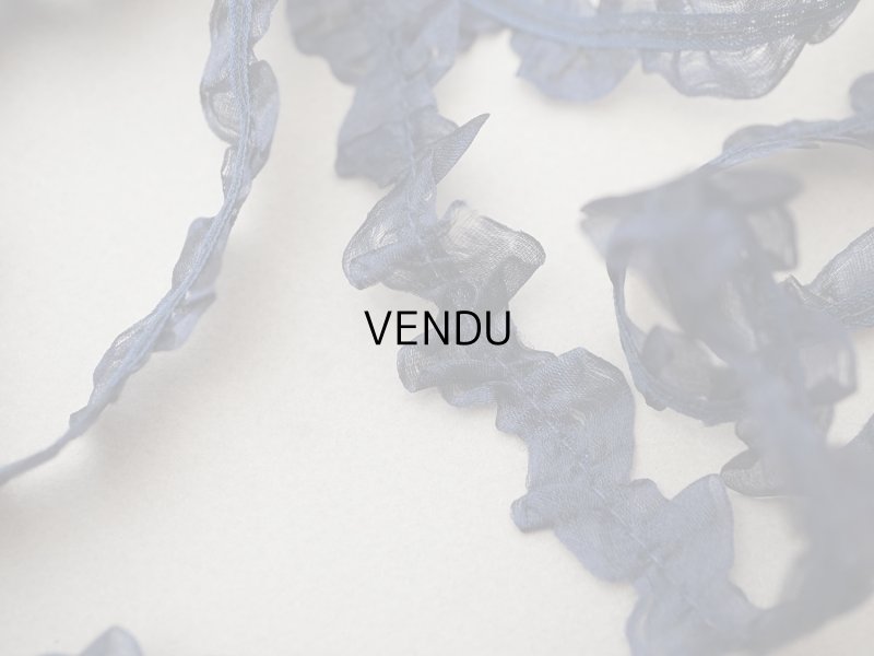 画像3: ＊蚤の市セット＊シルクシフォンのリボン 2.57m ダークブルー