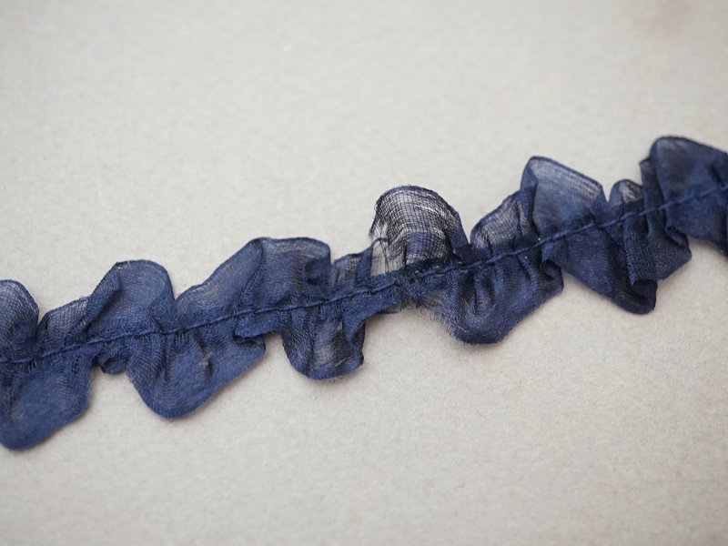 画像4: ＊蚤の市セット＊シルクシフォンのリボン 2.57m ダークブルー