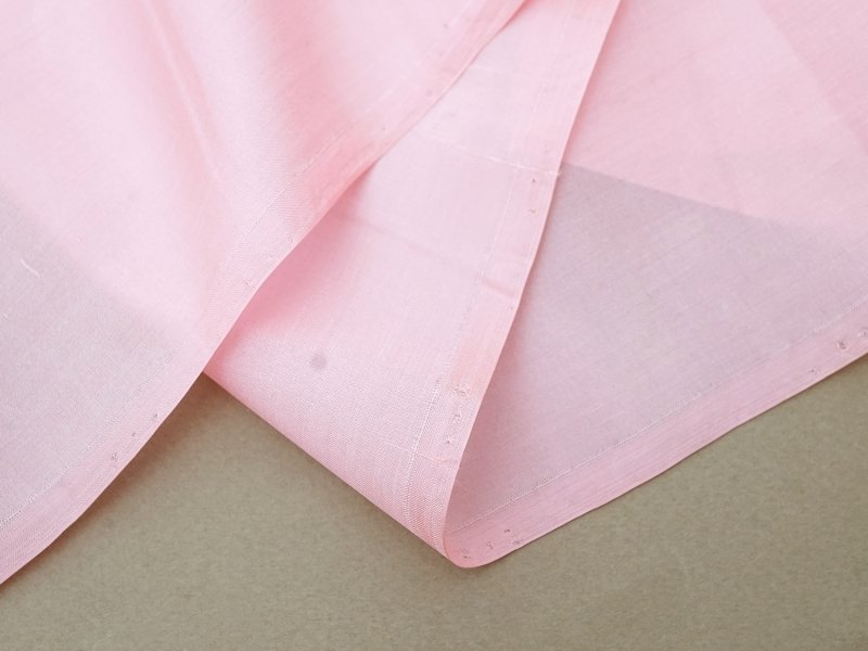 画像4: アンティーク シルクシフォン ファブリック ピンク 幅15cm 