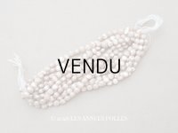 アンティーク  パウダーピンク ライン入りスフレビーズ 5mm 約280ピース 吹きガラス製 ビーズ