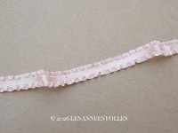 アンティーク  フリル付 トリム パウダーピンク 9mm幅 30cm