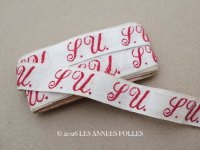 アンティーク 幅広 イニシャルテープ【SU】約3.2m ボルドー