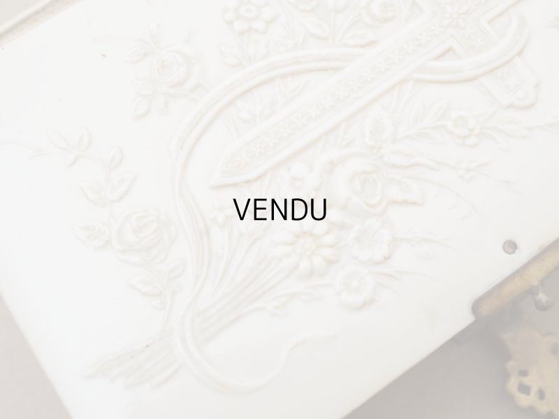 画像3: ＊蚤の市＊ 1901年 ミサ典書 薔薇のブーケ＆クロス 聖書 