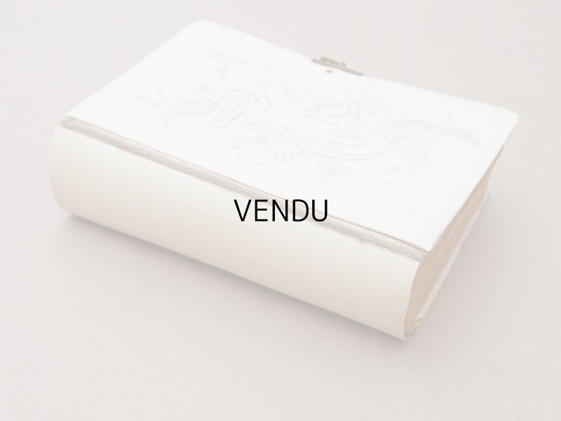 画像6: ＊蚤の市＊ 1901年 ミサ典書 薔薇のブーケ＆クロス 聖書 