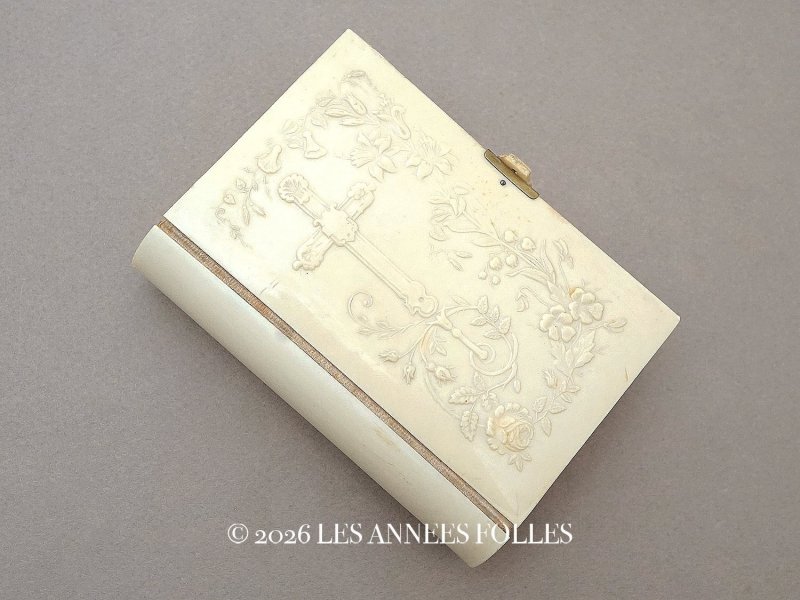 画像1: ＊蚤の市＊ 1906年 ミサ典書 クロス＆薔薇&鈴蘭の聖書 