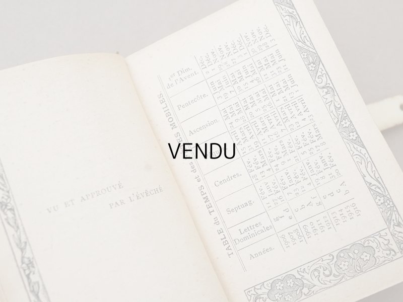 画像8: ＊蚤の市＊ 1906年 ミサ典書 クロス＆薔薇&鈴蘭の聖書 