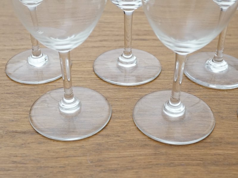 画像3: 1940年頃  準オールドバカラ オーブリオン 6点セット 刻印入り Φ : 5.3cm H : 13.4cm BACCARAT Haut-Brion