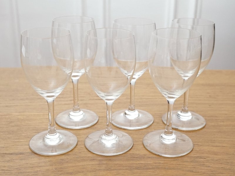 画像2: 1940年頃  準オールドバカラ オーブリオン 6点セット 刻印入り Φ : 4.6cm H : 12cm BACCARAT Haut-Brion