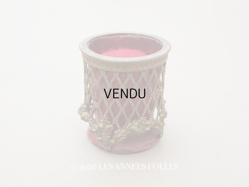 画像1: ＊蚤の市＊19世紀 ナポレオン3世時代 アンティーク ピンクッション 薔薇のガーランド