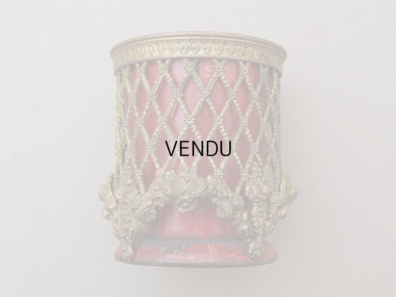 画像7: ＊蚤の市＊19世紀 ナポレオン3世時代 アンティーク ピンクッション 薔薇のガーランド