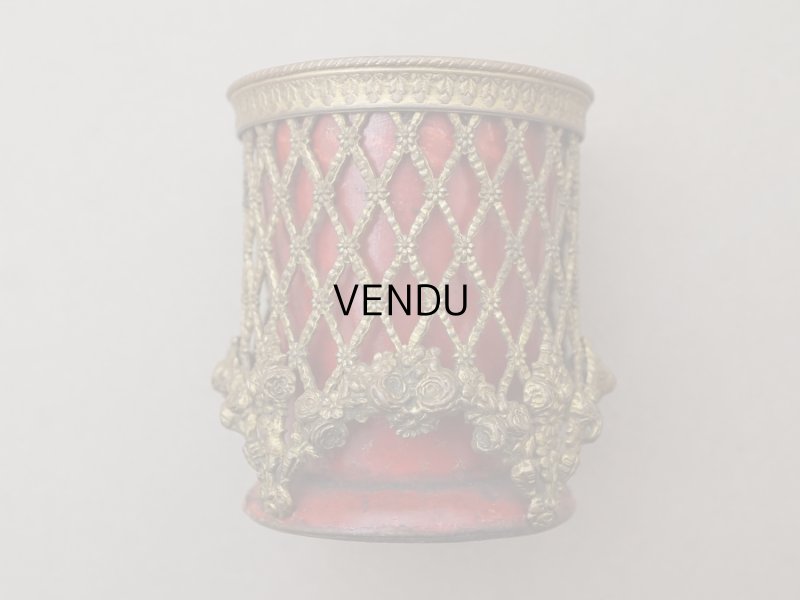 画像4: ＊蚤の市＊19世紀 ナポレオン3世時代 アンティーク ピンクッション 薔薇のガーランド