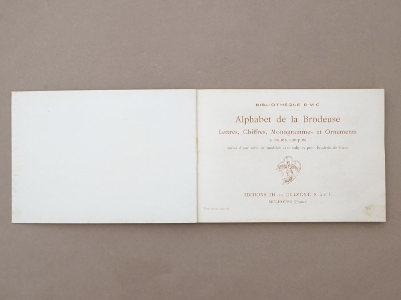 画像4: アンティーク DMC 刺繍図案帳 ALPHABET DE LA BRODEUSE - BIBLIOTHEQUE D.M.C -