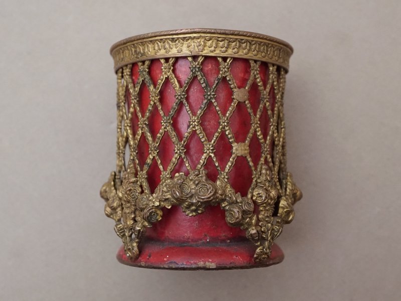 画像8: 19世紀 ナポレオン3世時代 アンティーク ピンクッション 薔薇のガーランド