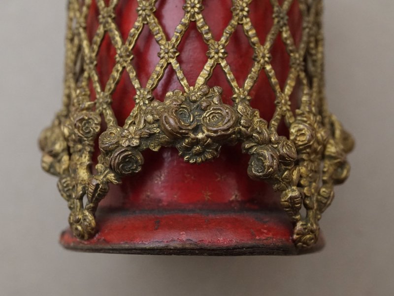 画像6: 19世紀 ナポレオン3世時代 アンティーク ピンクッション 薔薇のガーランド