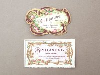 アンティーク パフュームラベル 2点セット 