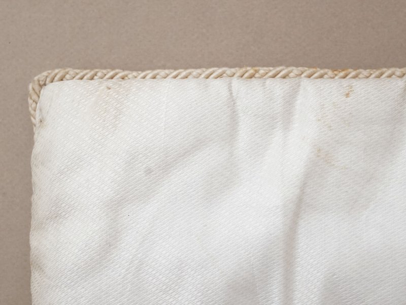 画像9: アンティーク シルク製 ポシェット リボン刺繍 ハンキーケース 